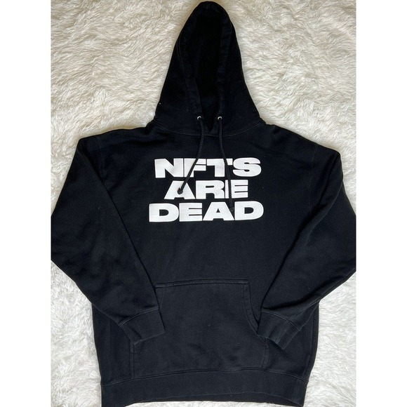 The Hundreds NFTs‎ Are Dead Pullover ABS Adam Bomb Squad Black Hoodie Size Large - Picture 5 of 11